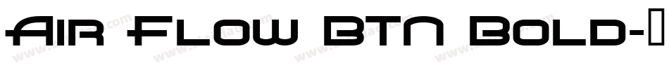 Air Flow BTN Bold字体转换